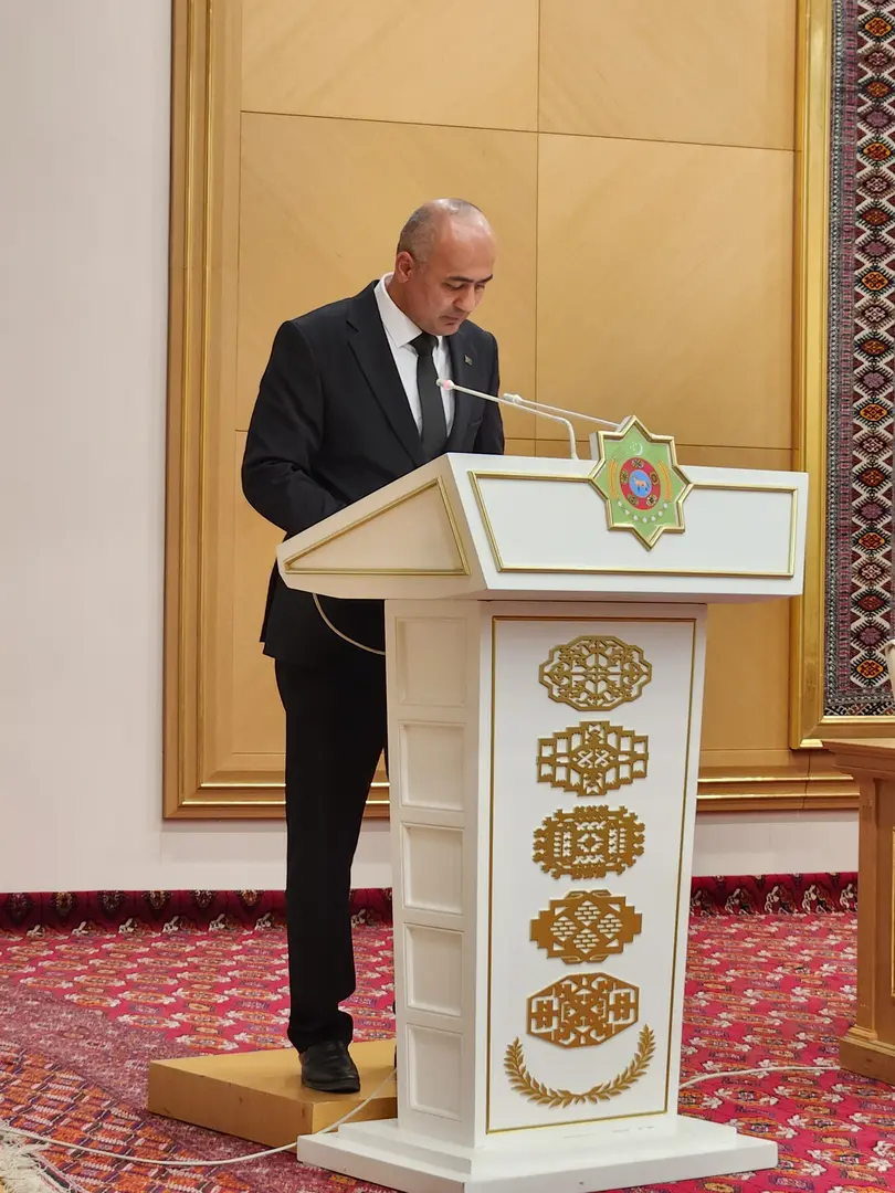 Image for Türkmenistanyň Kärdeşler arkalaşyklarynyň Tertipnamalaýyn wezipelerini berjaý etmek, Türkmenistanyň zähmet kanunçylygynyň tutýan orny we ähmiýeti barada, şeýle hem "Zähmeti goramak-sagdyn we howpsuz iş şertleriniň girewidir" atly geçirilen okuw maslahaty.