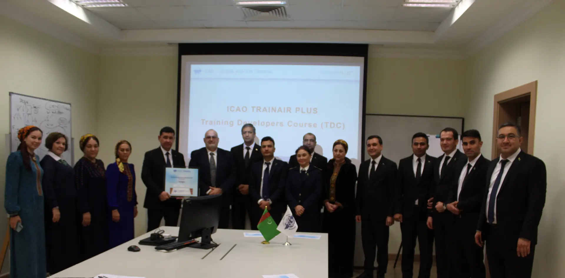 Image for ”Türkmenhowaýollary” döwlet gullygynyň  Howa ulaglarynyň işgärlerini taýýarlaýan mekdebinde ICAO TRAINAIR PLUS